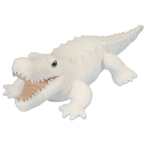 Knuffel Krokodil wit 58cm XL